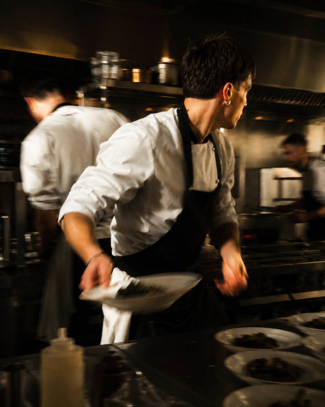 Kitchen team at work