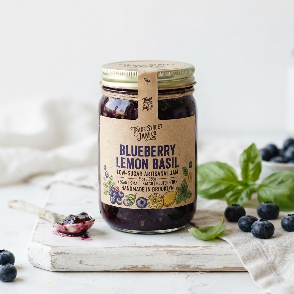 Blueberry Lemon Basil Jam