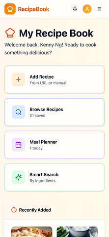 Home dashboard
