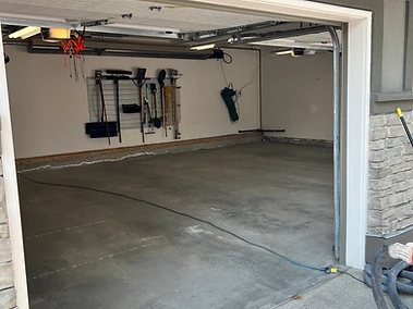 Triple garage · Calgary, before