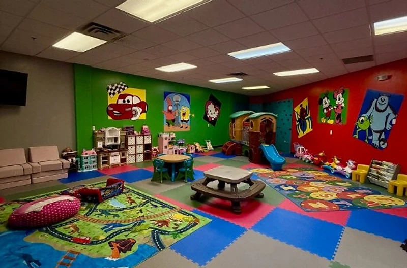 Kids room with toys and activities