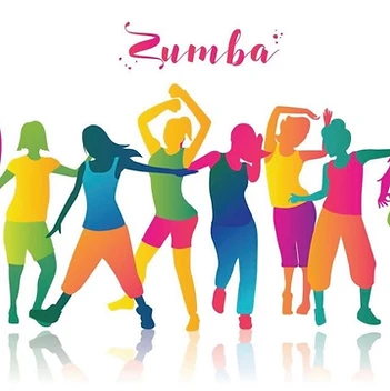 Colorful Zumba dancer illustration
