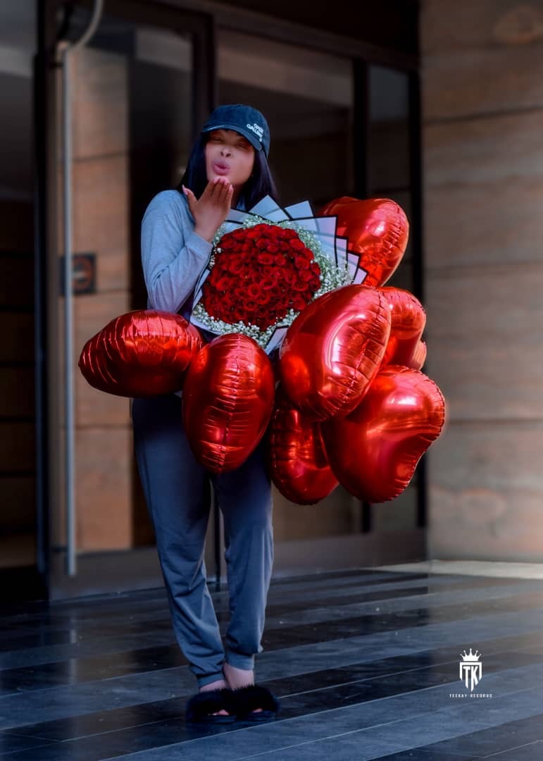 Heart Balloons & Florals