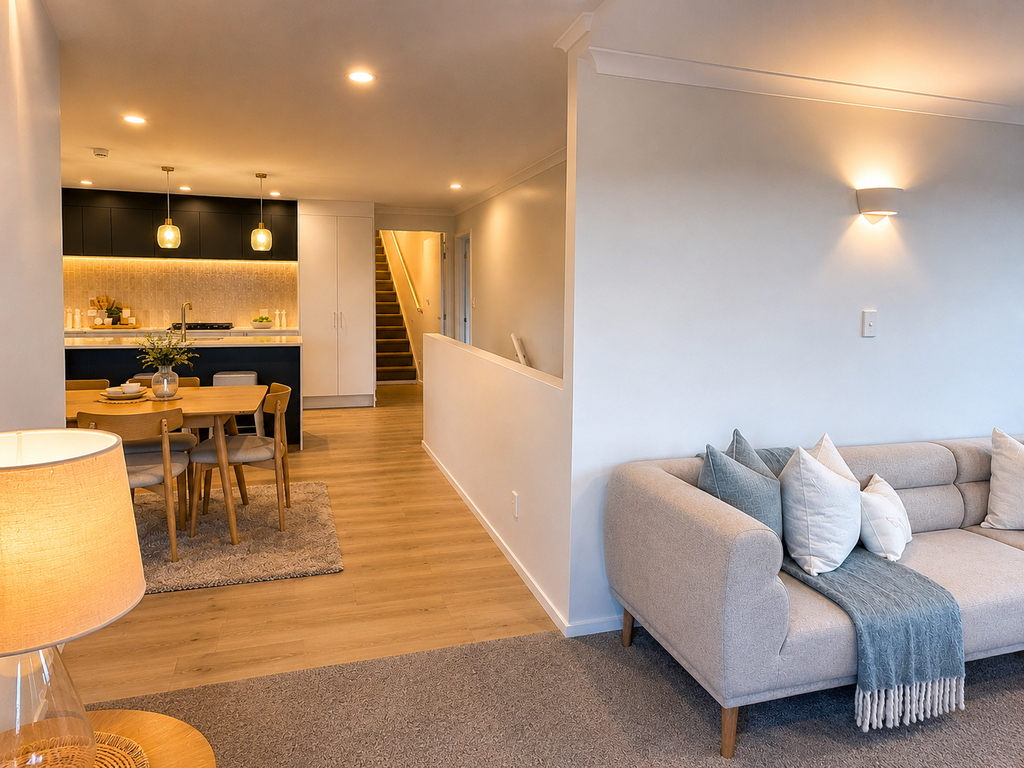 Living & Dining — Evening