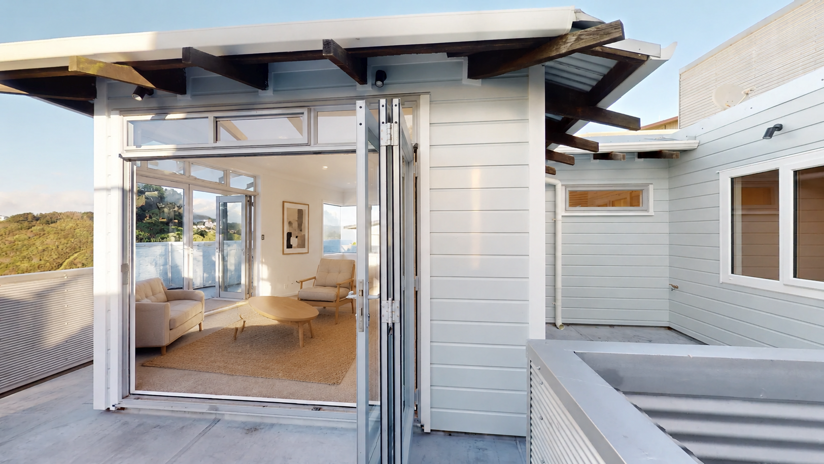 Deck & Weatherboards — Dusk