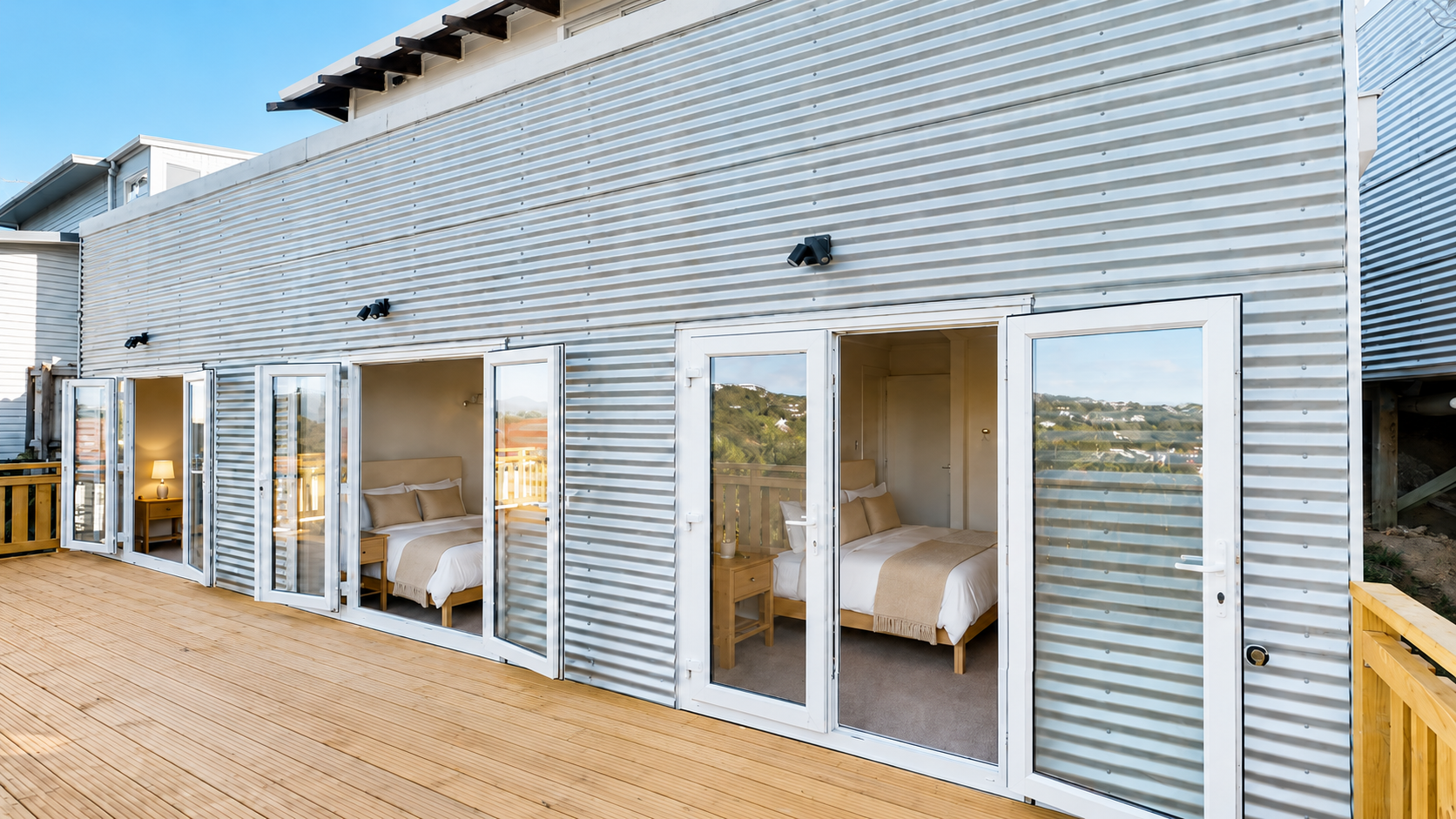 Bedrooms — Deck View