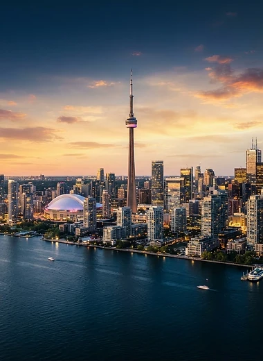 Architectural landmark representing study in Canada