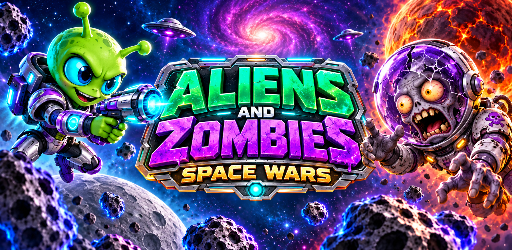 Aliens & Zombies Space Wars