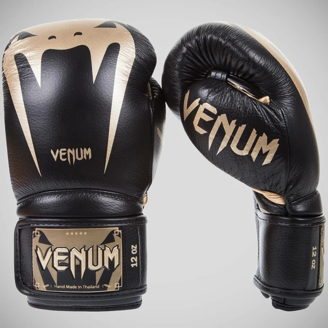 Luvas Venum Preto e Dourado