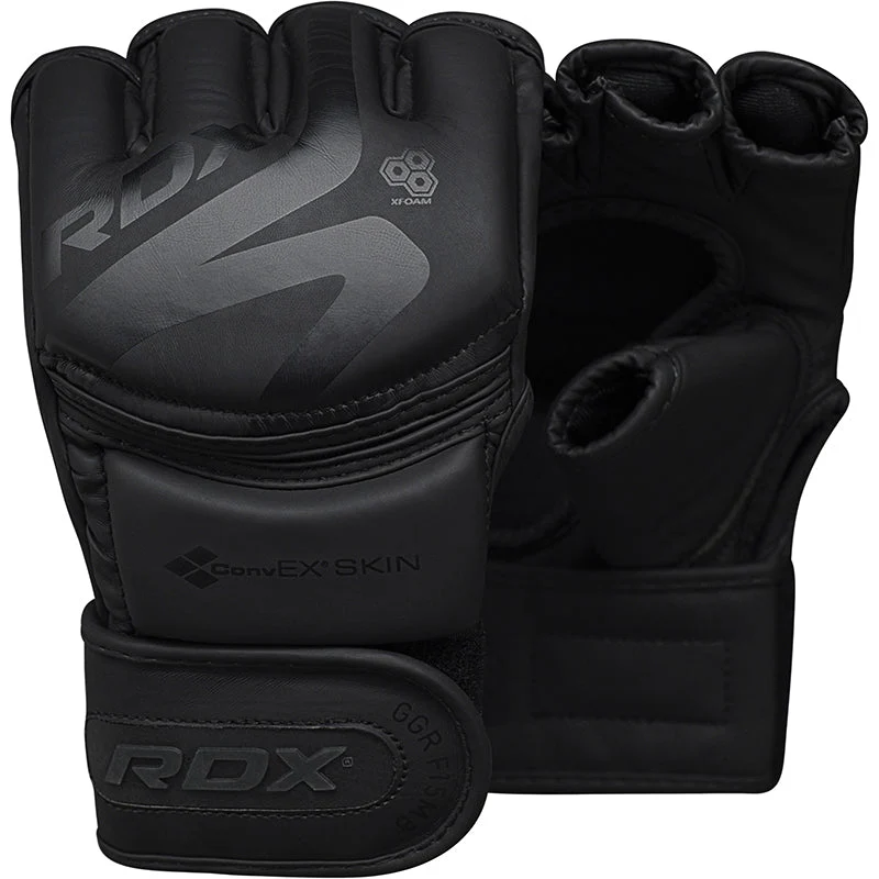 Luvas de Grappling MMA RDX F15 Noir Preto