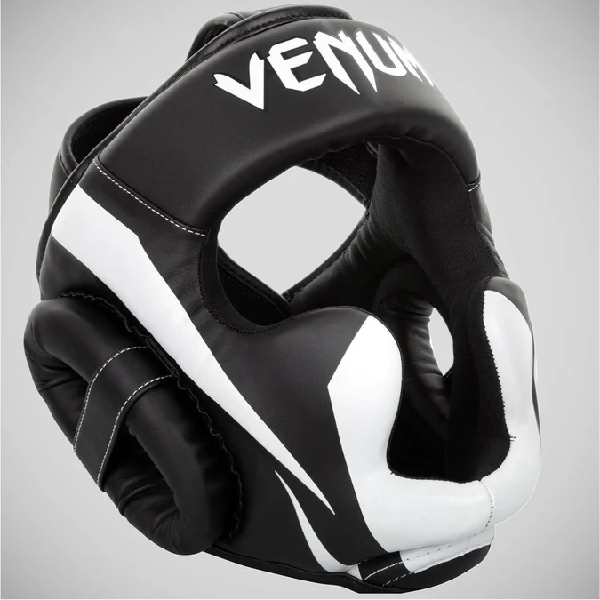 Capacete Venum Elite Competição Preto e Branco