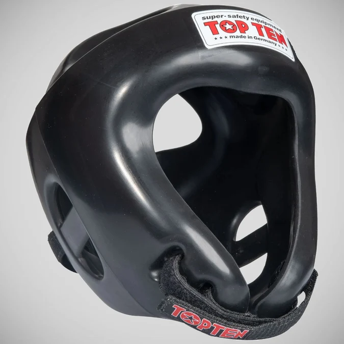 Capacete Top Ten Fight Head Guard Preto