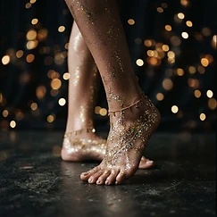 Photos pieds pieds artistiques : Paillettes studio par Yvana Créa | Pieds d'Or