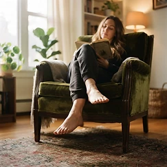 Photos pieds pieds nus : Série fine art — plantes et cambrures par Camille Nue | Pieds d'Or
