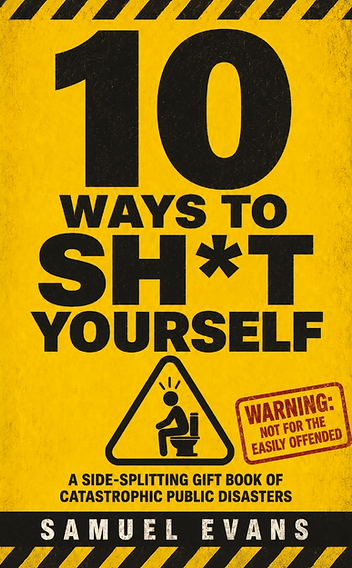 10 Ways to Sh*t Yourself funny British adult gift book front cover