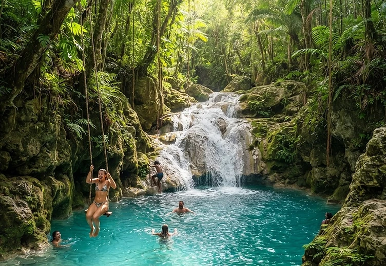 Blue Hole & Secret Falls