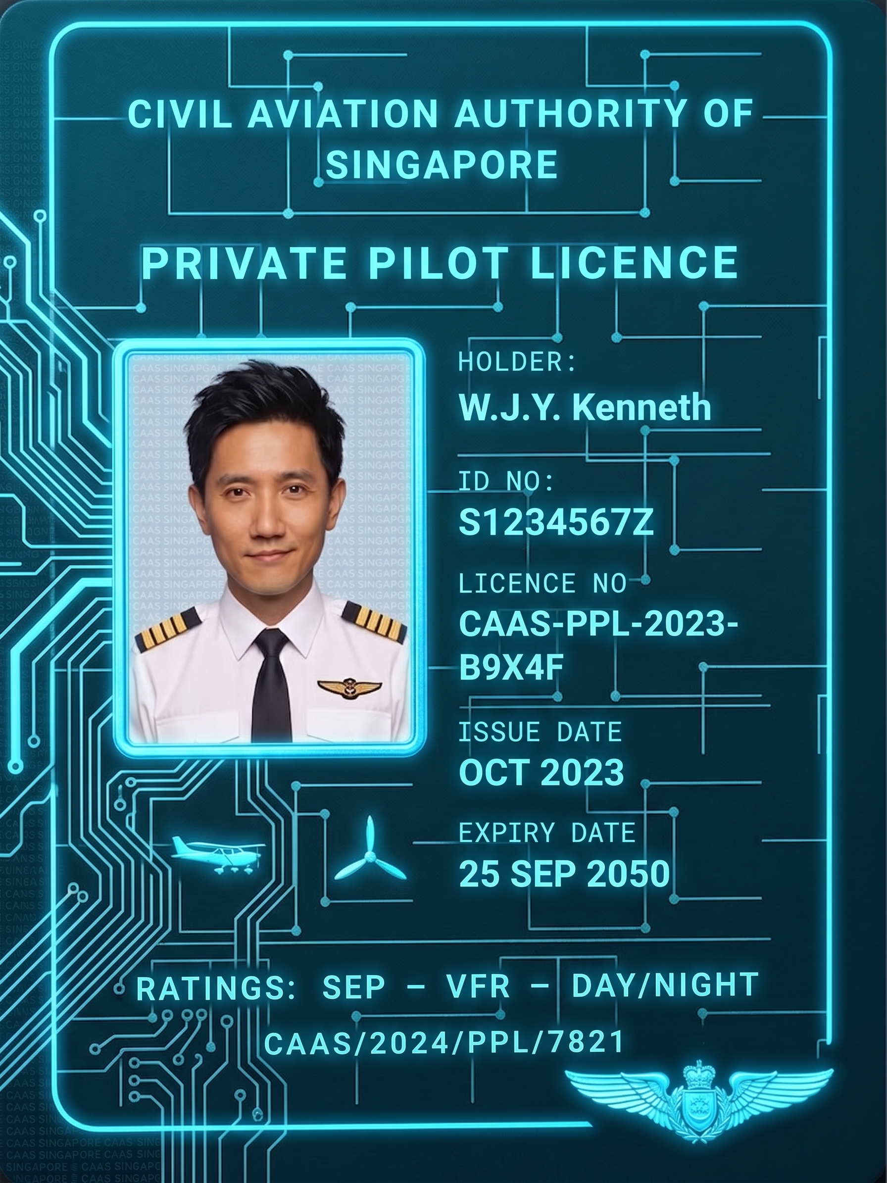 WJY Kenneth — Private Pilot Licence