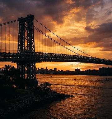 Bridge at sunset