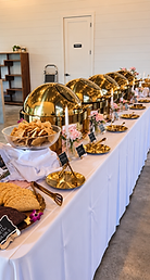 Full-service catering setup