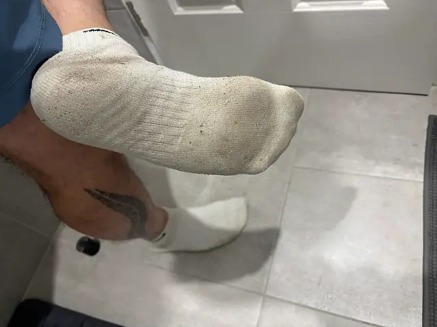 White Nike socks