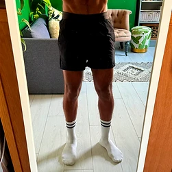 Black gym short