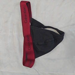 CK RED&BLACK THONG