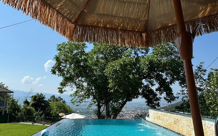 Villa Lavanda Private Pool & Views — Merca Stays luxury rental in Jedoarce, Tetovo, North Macedonia