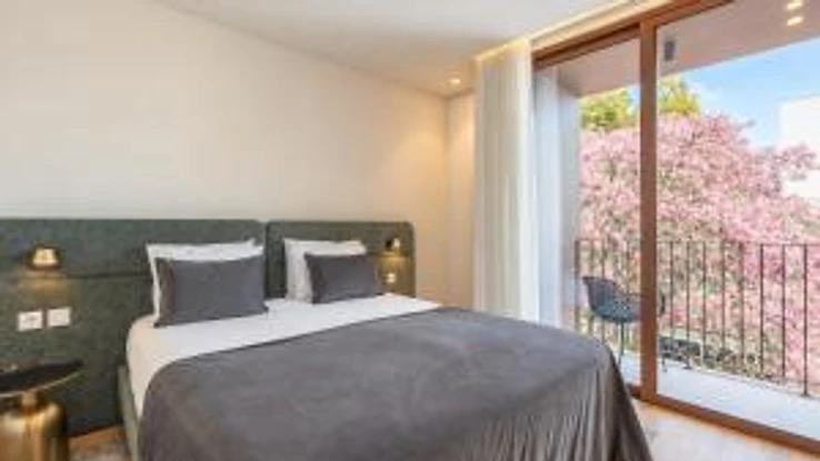 One-Bedroom Apartment with Balcony & City View