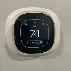 Ecobee smart thermostat installed and configured by Alltech HVAC