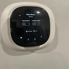Ecobee thermostat system mode setup after installation