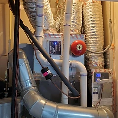 Air Scrubber and Aprilaire whole-home air cleaner installation
