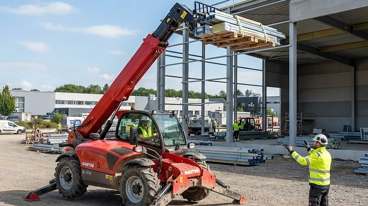 Teleskopstapler mieten Erfurt: Logistik für Bau & Industrie