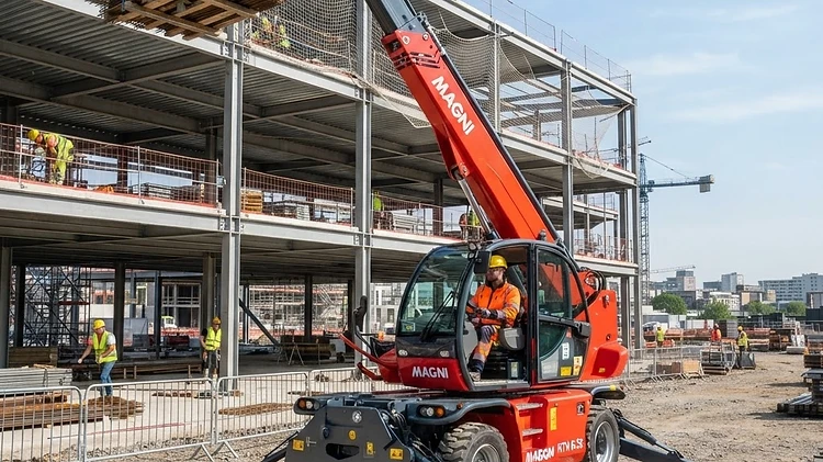 Teleskopstapler mieten Dresden: Logistik für Bau & Industrie