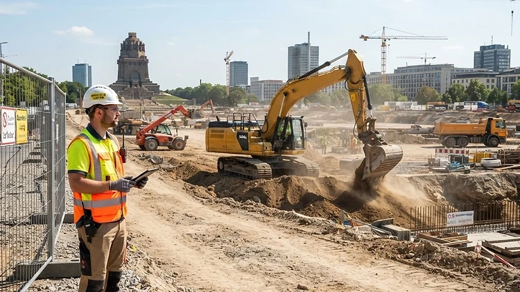 Baumaschinen mieten Leipzig: Bagger & Radlader für Ihr Projekt