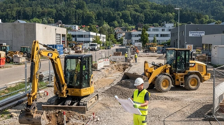 Baumaschinen mieten Freiburg: Bagger & Technik für Ihr Projekt