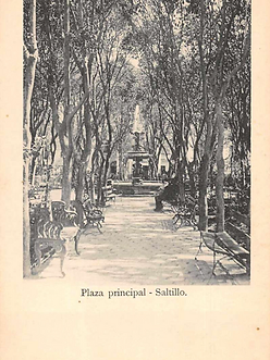Plaza principal of Saltillo — historical photograph