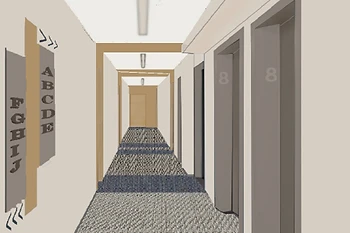 Bethune Gardens — Corridor (Rendering)