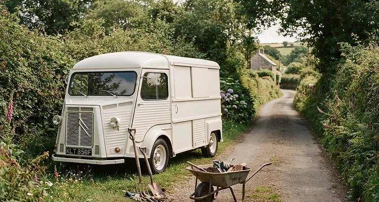 The Spruce Bros van and tools