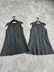 2 Girls Pinafore Dresses - Dorridge Primary School - Size 3-4 yrs