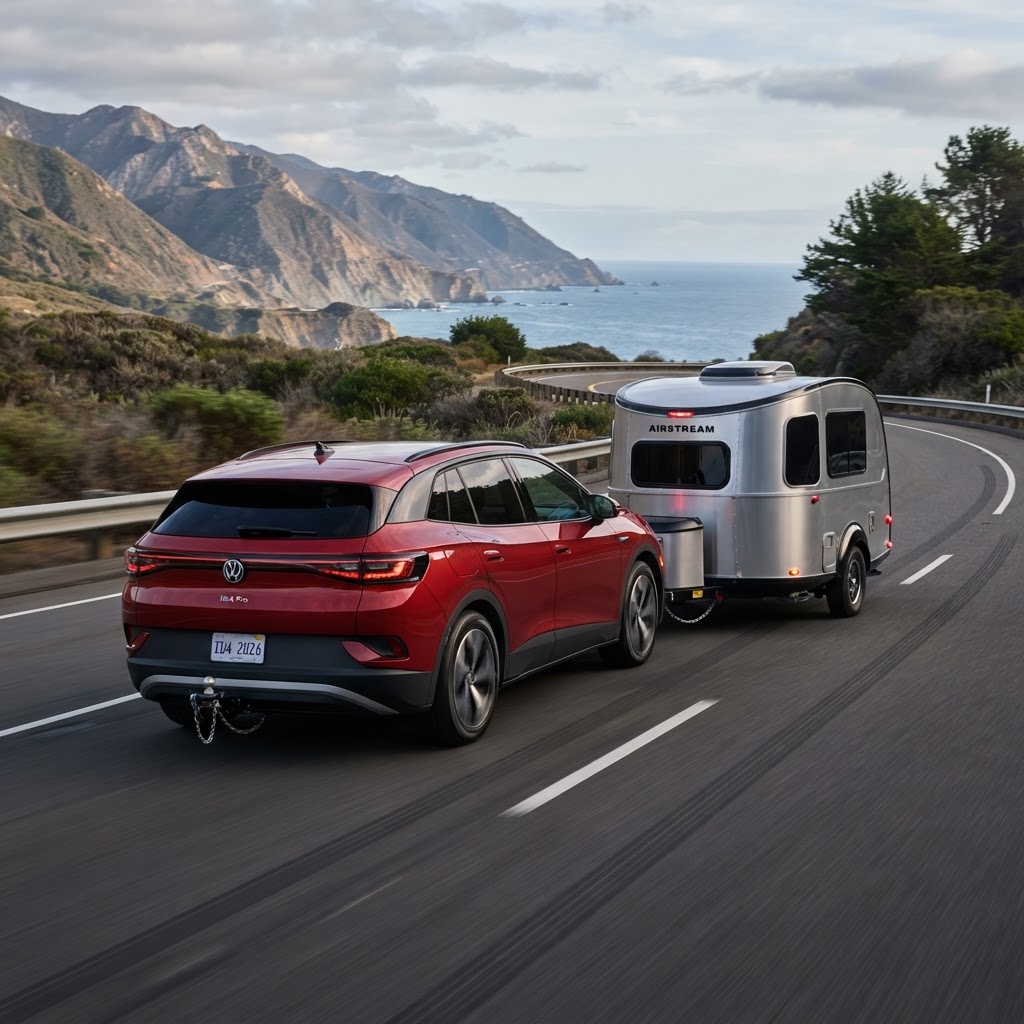 2026 Volkswagen ID.4 towing view