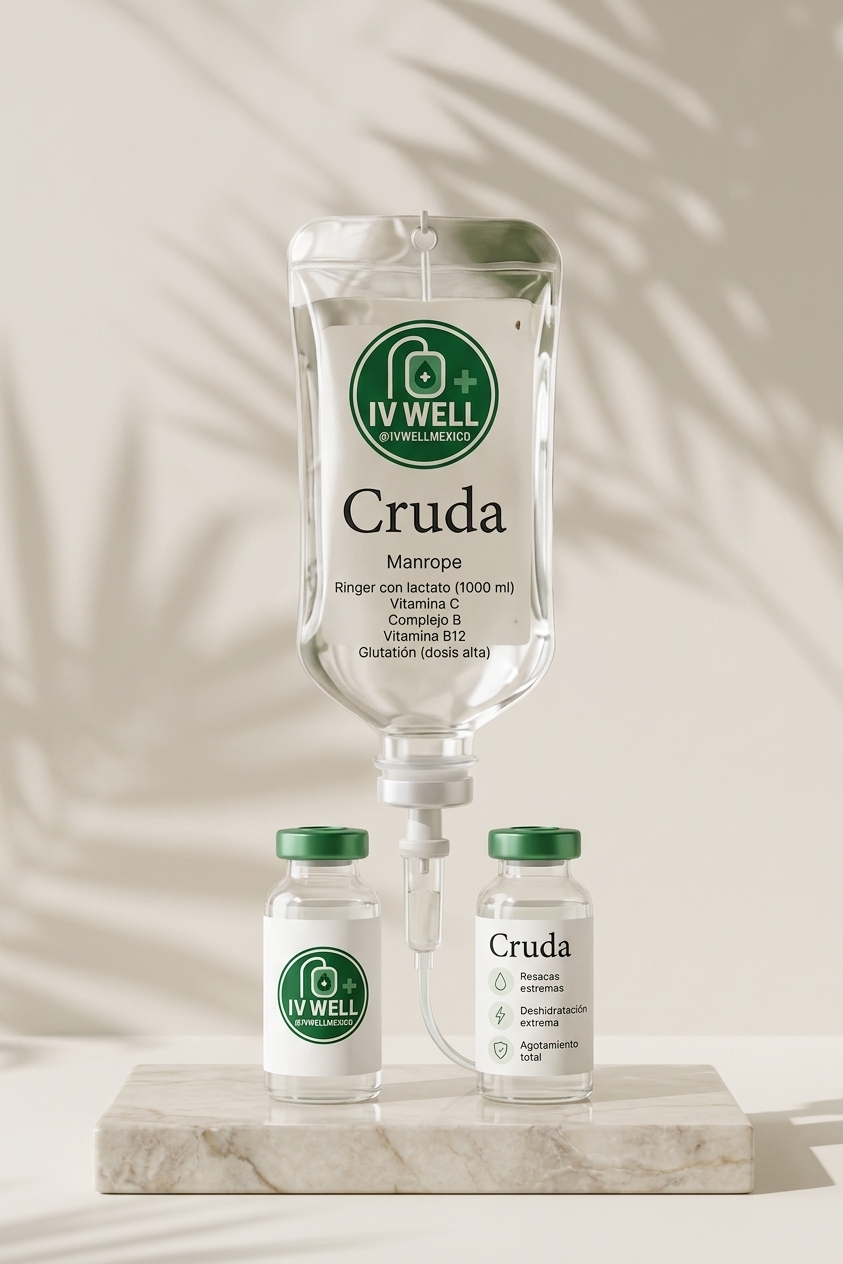 Cruda — Terapia IV para deshidratación extrema | IV Well