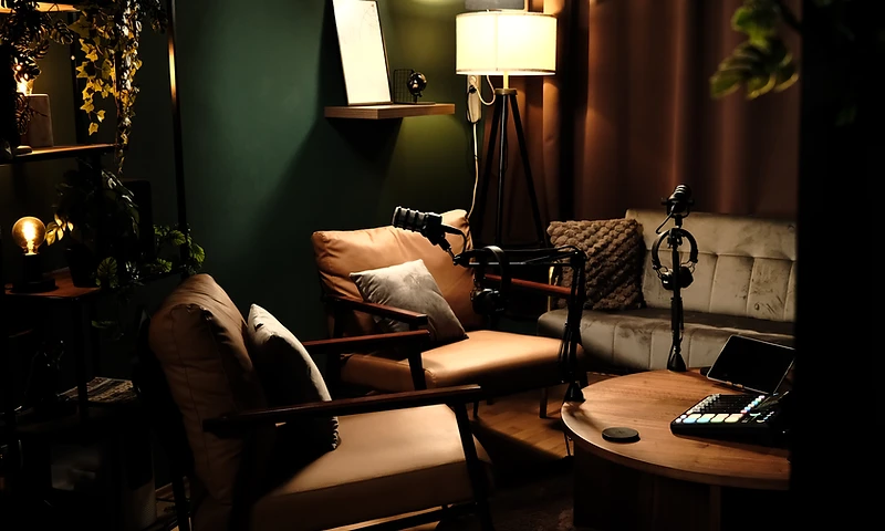 Podcastraum von Diamond Studio in Graz-Andritz — Podcast Studio mit professioneller Technik