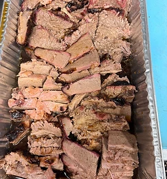Catering brisket, ready to serve