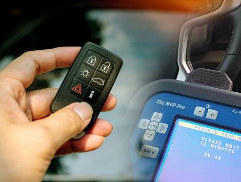 Litchfield County CT Locksmith — car key programming by AAA&B Locksmith LLC, programming a transponder and smart key with diagnostic equipment in Litchfield County, CT