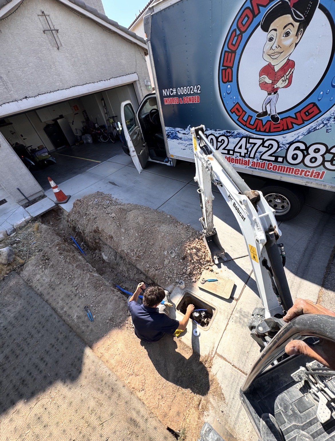 Main Water-Line Replacement project by Second Opinion Plumbing