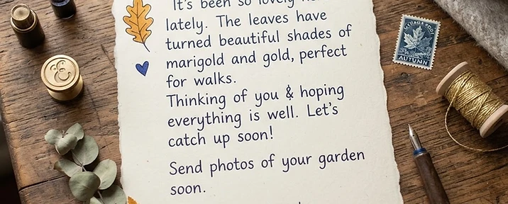 A handwritten letter, penned by hand