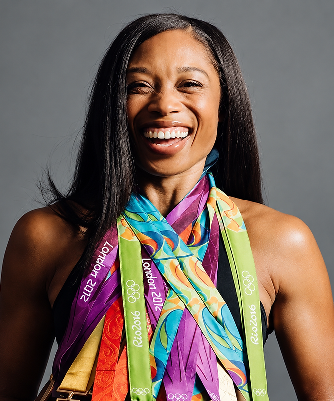 Portrait of Allyson Felix, Most Decorated Track & Field Olympian in History