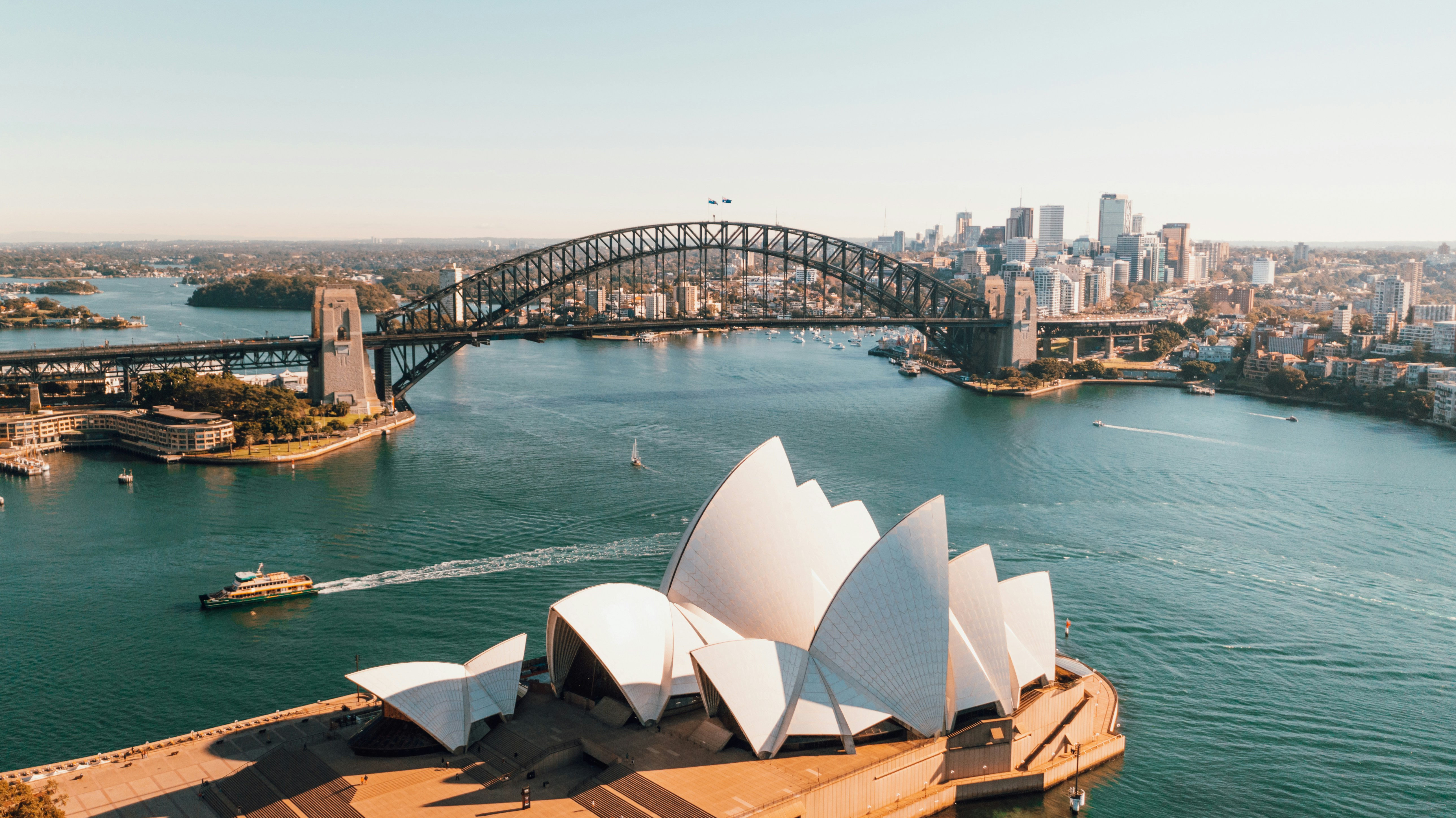 Sydney Harbour with the Harbour Bridge and Opera House