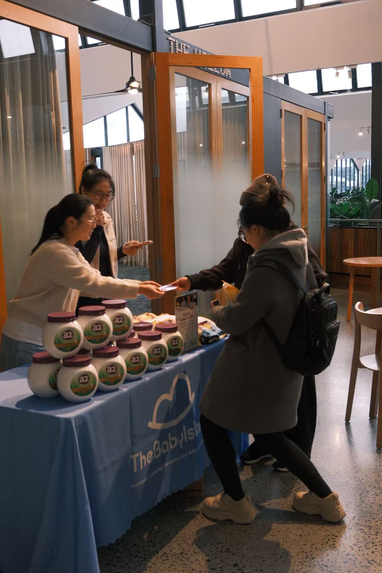 TheBabyIsland community activation featuring a2 Milk products