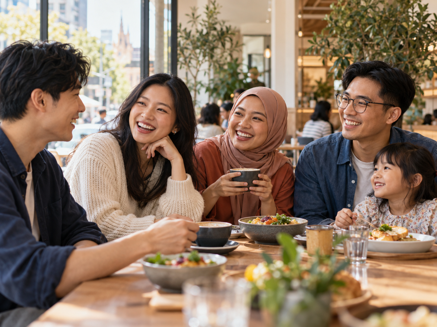 Asian-Australian community spending time together in Australia